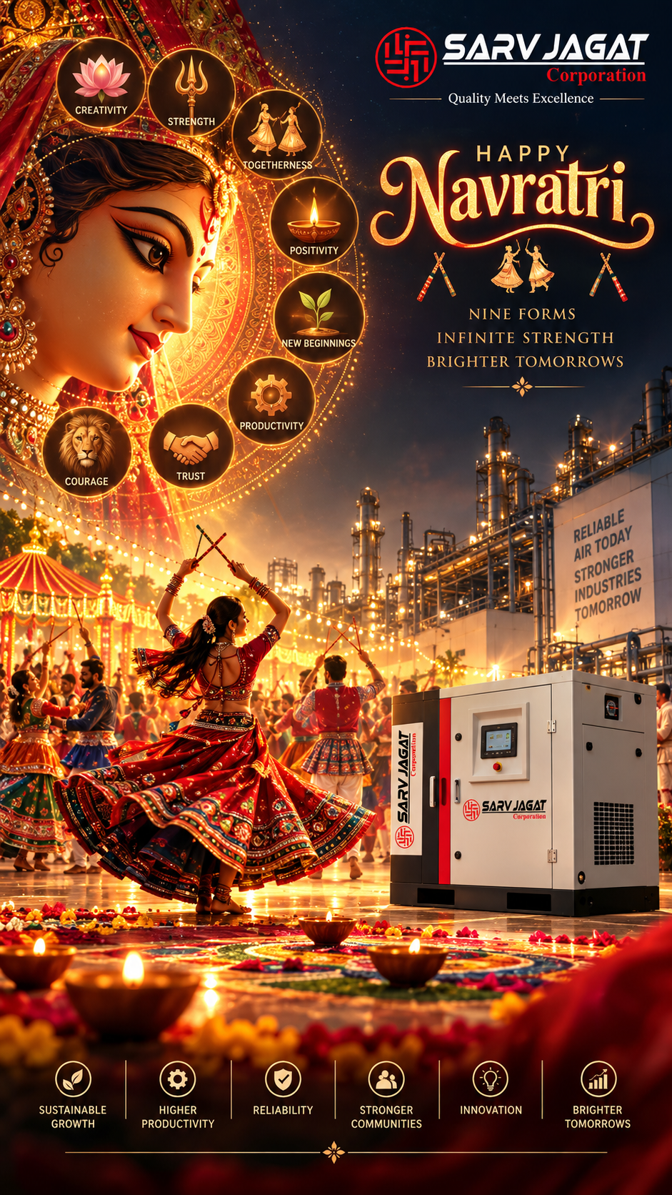 Happy Navratri 2026 | Wishes from Sarv Jagat Corporation