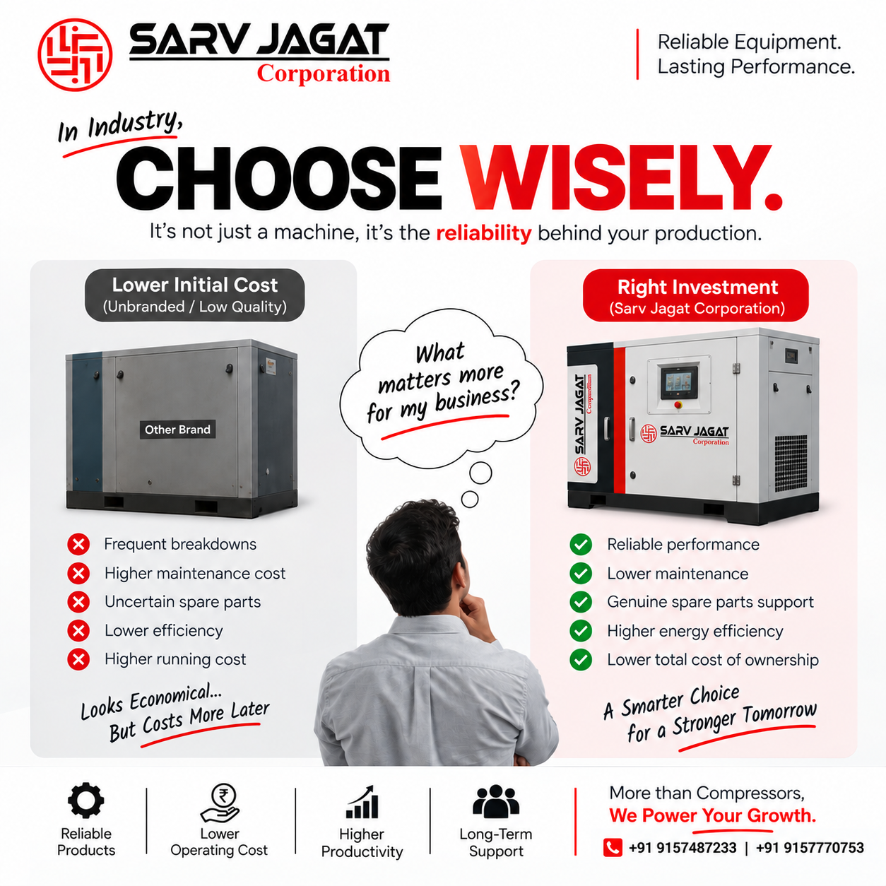 Choosing the Right Air Compressor | Reliability, Efficiency & Long-Term Value