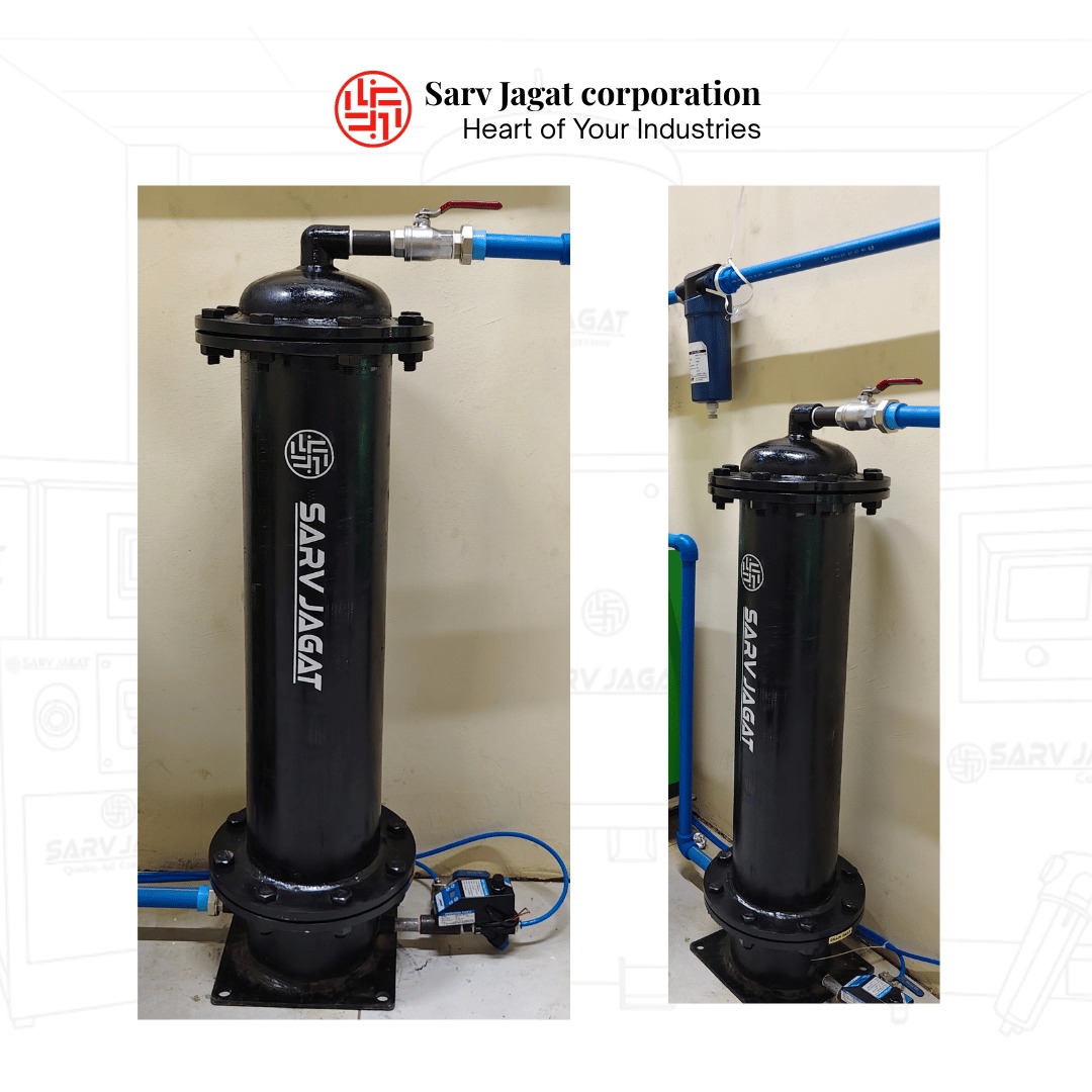 80 CFM Activated Carbon Tower | 35 Bar | Oil Vapour Removal | Textile Industry